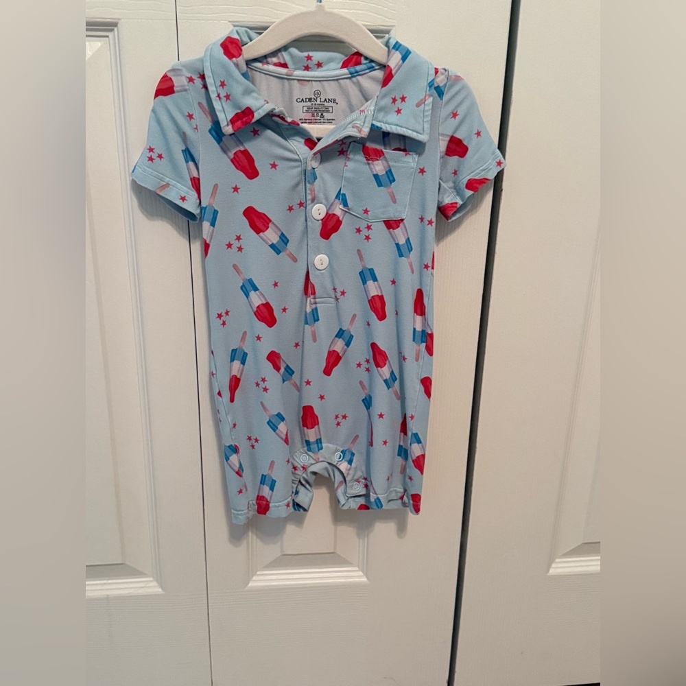 Caden Lane Bomb Pop One-piece  (12-18 months)
